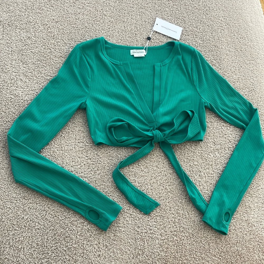 Lovers and Friends green crop top